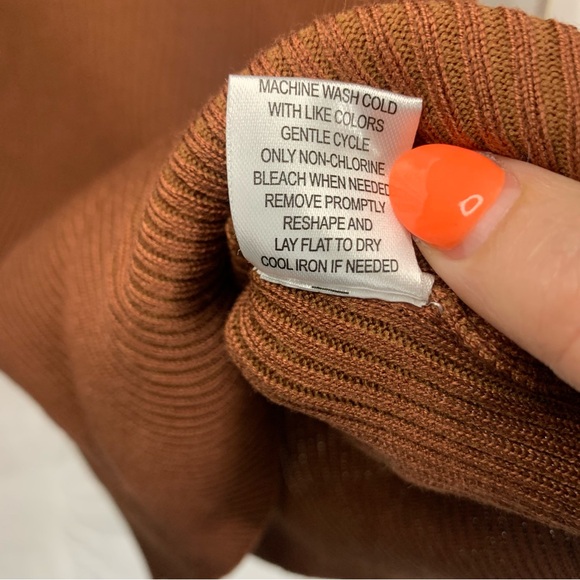 NWT Crave Fame Ribbed Mesh Detail Long Sleeve Fitted Top, size S (juniors) - Picture 9 of 11